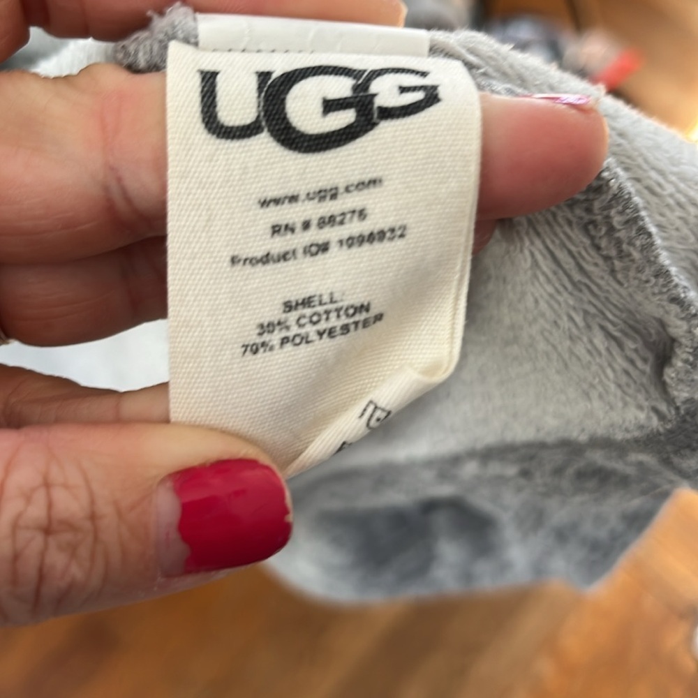 UGG Women's Gray Cozy Robe (no belt!) - Picture 3 of 5